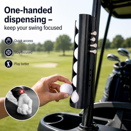 2-Pack Magnetic Golf Ball Holder & Dispenser - Image 3