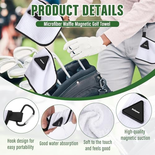 Batiyeer 3 Pack Small Golf Towels - Image 4