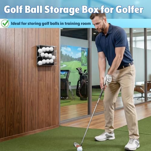Golf Ball Display Case for 12 Balls, Automatic Rolling Golf Ball Dispenser - Image 4