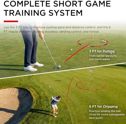 Foldable Golf Target Rings for Putting and Chipping, 3 ft and 6 ft - Image 2