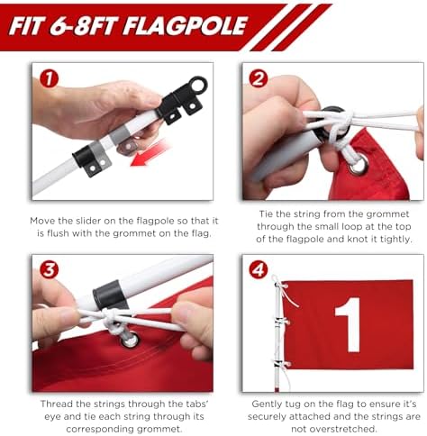 KINGTOP Golf Flags with Grommets, 14 x 20 in, 420D Nylon - Image 4