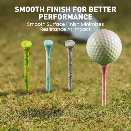 FINGER TEN Stylish Golf Tees Wood 100 Pack - Image 5