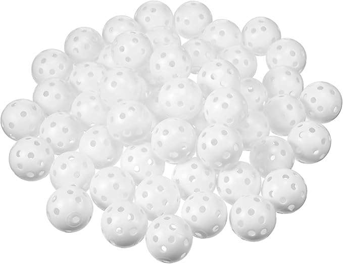 Tradder 120 Pcs 42mm Practice Golf Balls Hollow Sports Golf Training Balls Multicolor Plastic Golf Balls for Backyard Indoor Outdoor Driving Range Training Swing Practice