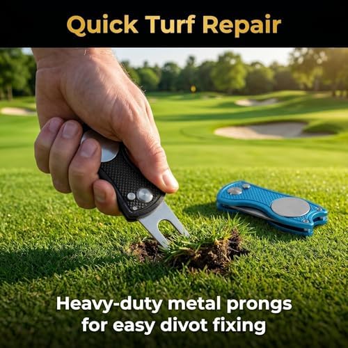 OLPIAUT 2-Pack Foldable Golf Divot Repair Tool - Image 3