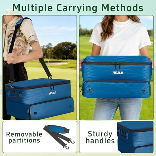 ANILD Golf Trunk Organizer, 2 Layer Golf Storage Case - Image 4