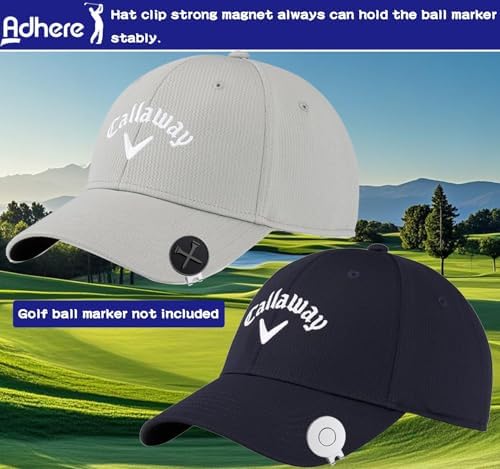 Adhere Golf Hat Clip Golf Ball Marker Holder Magnetic Golf Cap Clips Without - Image 3