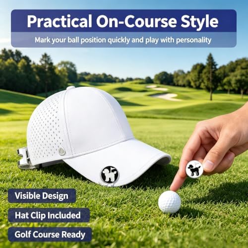 Adhere Golf Ball Markers with Strong Magnetic Hat Clip - Image 6