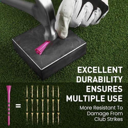 FINGER TEN Extra Long Golf Tees Plastic 4 or 5 Inch 50 Pack - Image 4