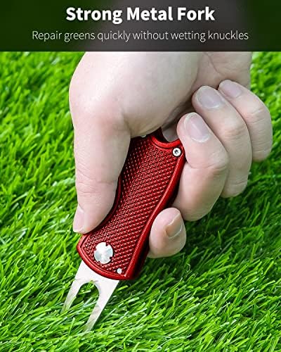 GreenHaven 2-6 Pack Golf Divot Repair Tool Magnetic Ball Marker Foldable - Image 2