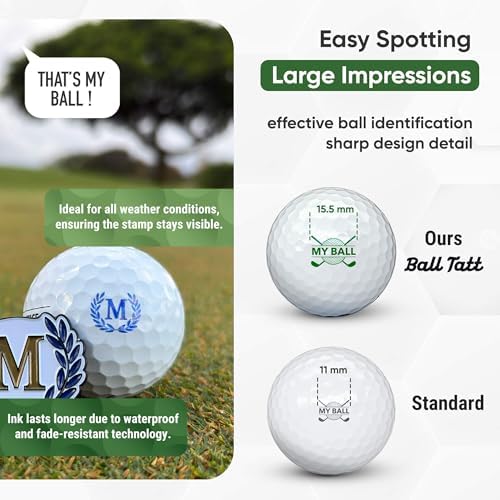 – M Monogram Golf Ball Stamp - Image 3