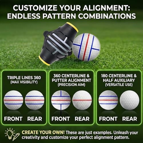 Putt Liner 360 Golf Ball Marker | 360 Degree Line Drawing Alignment Accessory - Image 3