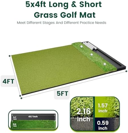 Dual Turf Golf Hitting Mat - Image 4
