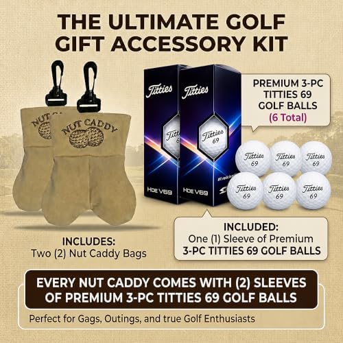 Funny Nut Caddy Blue 69 Golf Ball Holder - Image 2