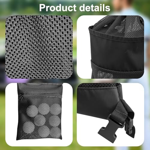 Golf Push Cart Storage Organizer Bag, Oxford & Mesh Construction - Image 3