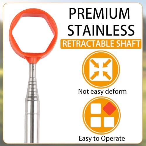 2 Pack Telescopic Golf Ball Retriever, Stainless Steel Shaft, Non-Slip Grip - Image 2