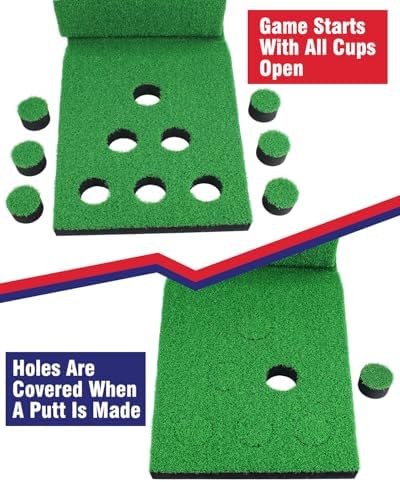Golf Putting Game Set, Portable Green Mat - Image 4