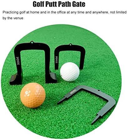 3pcs Golf Putt Alignment Goal Gate Set, 50mm 55mm 60mm Aluminum Alloy Putting - Image 2