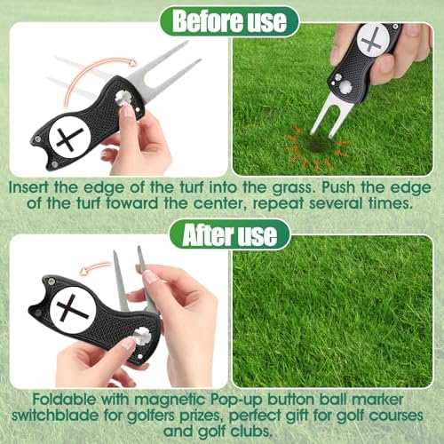 Golf Divot Repair Tool with Magnetic Ball Marker - Image 2