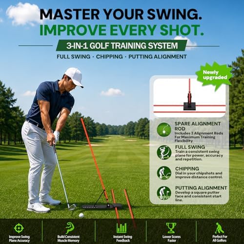 Golf Alignment Sticks Holder – Golf Swing Plane Trainer - Image 2