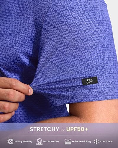 Obla Men's Golf Shirt Short Sleeve Dry Fit Collared Polo Shirts - Image 6