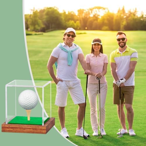 2 Pack Clear Acrylic Golf Ball Display Case - Image 3
