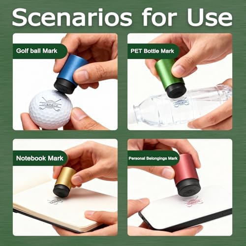 Amlion Custom Golf Ball Stamp Personalized Self-Inking Stamper Golf Ball Markers - Image 6