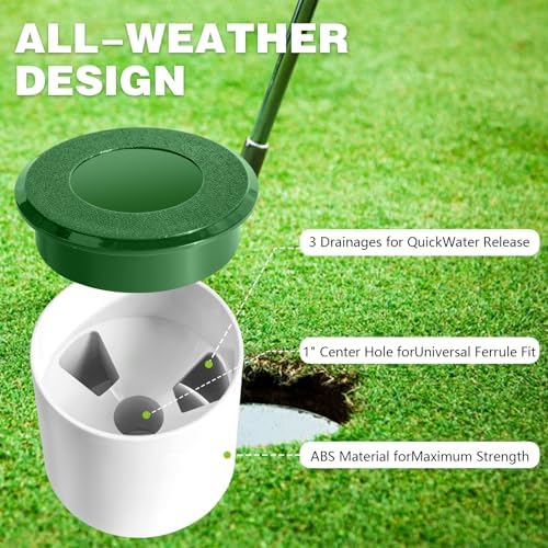 Set Golf Hole Cup with Protective Cover – Elevating Your Home Golfing - Image 2