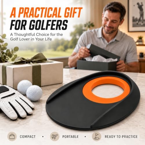 Golf Putting Practice Cup, Rubber Target, 3-Inch Center Opening - Image 6