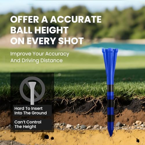 FINGER TEN Golf Tees Plastic 100 Pack - Image 4