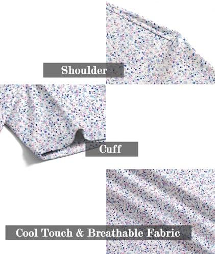 ZITY Men's Golf Shirts Short Sleeve Print Patterns Casual Collared Polo - Image 5