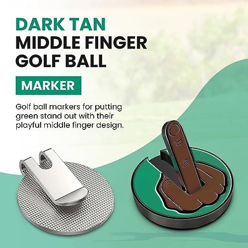 Ultimate Middle Finger Golf Ball Marker | Magnetic Hat Clip | Alignment Ball - Image 2
