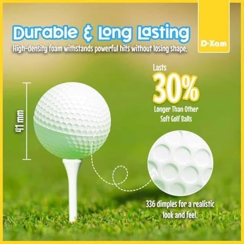 Foam Golf Balls Bulk 40, 24 or 15 Pack Practice Golf Ball Multicolor 41mm - Image 3