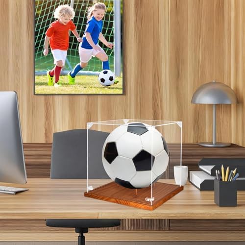 Clear Acrylic Soccer Display Case - Image 7