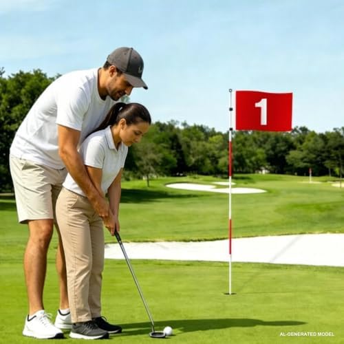 Golf Flagstick 6ft, Portable Putting Green Flag Pole - Image 6