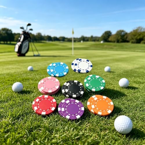 16 Pcs Golf Ball Markers, ABS Golf Ball Marker - Image 6