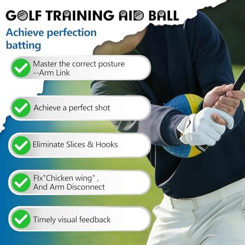 Golf Training Aid Ball, Golf Training Ball Between arms Optimize Impact - Image 3