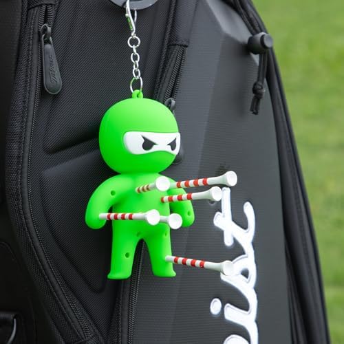 Golf Tee Holder, Ninja Portable Funny Golf Tees Holder Keychain Golf Gift Golf - Image 6