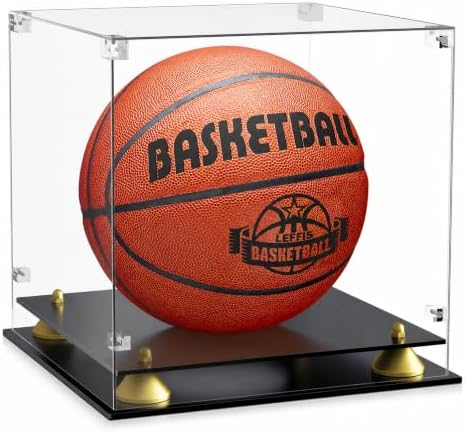 Basketball Display Case UV Protected Acrylic Showcase by Leffis