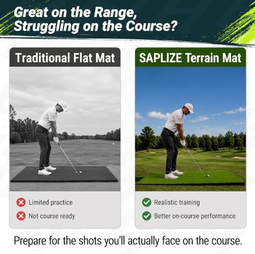 SAPLIZE Foldable Heavy-Duty Golf Hitting Mat - Image 3