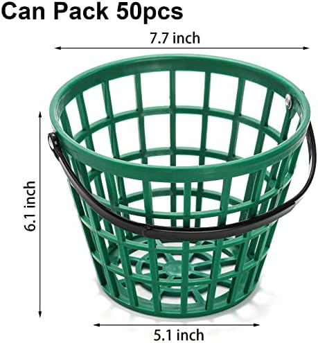 Bekith 2 Pack Plastic Golf Ball Basket, Golfball Container Ball Bucket - Image 2