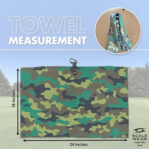 Magnetic Golf Towel 16x24 Waffle Weave - Image 6