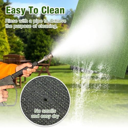 GLOBREEN Artificial Grass Pad for Dogs Potty, 4FTX6FT Pets Fake Grass Pee Pads - Image 5