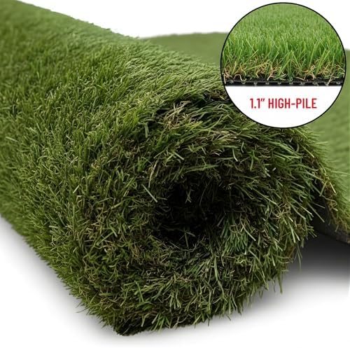 Ottomanson Artificial Grass Runner Natural 31" x 26' - Image 2