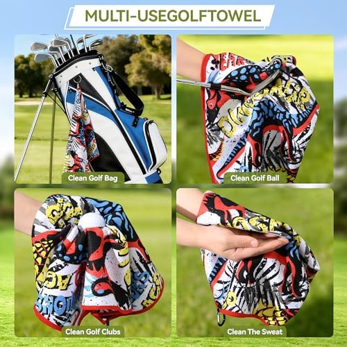 Mile High Life Golf Towel 16"x24", Microfiber Waffle Weave - Image 5