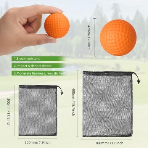 ZenNex 120 Pcs Foam Golf Practice Balls，Lifelike Touch, Durable Construction - Image 2