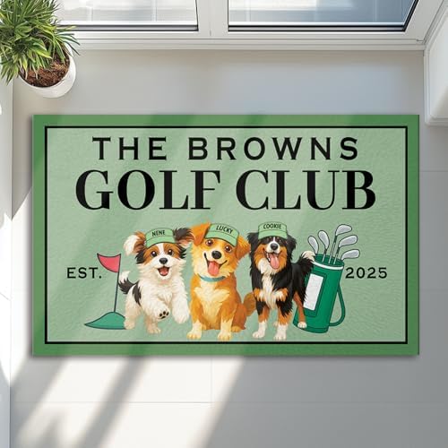 Personalized Golf Welcome Mat by CSKIS-PersonalizedGifts