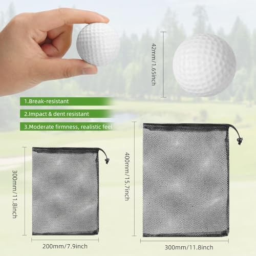 ZenNex 120 Pcs Foam Golf Practice Balls，Lifelike Touch, Durable Construction - Image 2