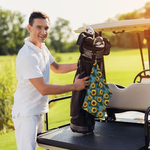 Sunflower Golf Towel Microfiber - Image 6