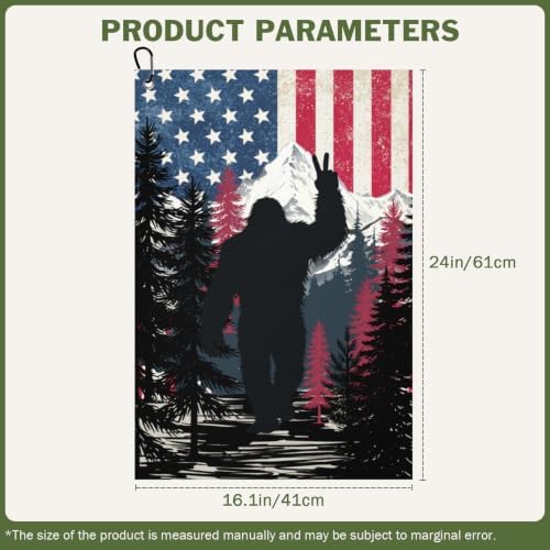 Vintage Forest Sasquatch Golf Towel - Image 2