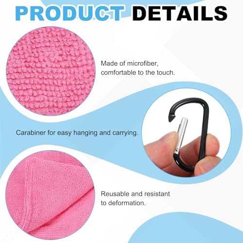 Small Microfiber Golf Towel, Pocket Golf Ball Towel - Image 3